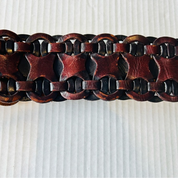 Motif 55 Size Medium Brown Leather Belt with Buckle main image 7